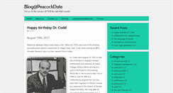 Desktop Screenshot of blog.peacockdata.com